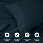 100% Egyptian Cotton 1000 Thread Count Solid Pillowcase Set