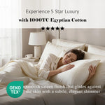 1000 Thread Count Egyptian Cotton Sheets, Embroidered & Deep Pocket Fit