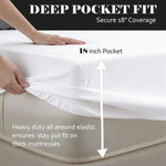 1000 Thread Count Egyptian Cotton Sheets, Embroidered & Deep Pocket Fit