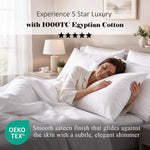 1000 Thread Count Egyptian Cotton Sheets, Embroidered & Deep Pocket Fit