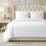 1000 Thread Count Egyptian Cotton Duvet Cover Set, Marrow Stitch Embroidery