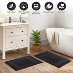 Egyptian Cotton Bath Mat Set of 2 Greek Key Infinity Border