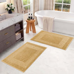 Egyptian Cotton Bath Mat Set of 2 Greek Key Infinity Border