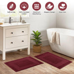 Egyptian Cotton Bath Mat Set of 2 Greek Key Infinity Border