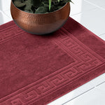 Egyptian Cotton Bath Mat Set of 2 Greek Key Infinity Border