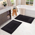 Egyptian Cotton Bath Mat Set of 2 Greek Key Infinity Border