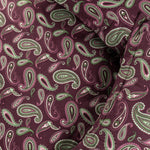 100% Cotton Flannel Paisley Luxury Duvet Cover Set