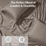 Superior 1200 Thread Count Cotton Blend 2 Piece Solid Pillowcase Set
