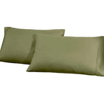 Superior 1200 Thread Count Cotton Blend 2 Piece Solid Pillowcase Set