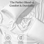 Superior 1200 Thread Count Cotton Blend 2 Piece Solid Pillowcase Set