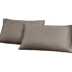 Superior 1200 Thread Count Cotton Blend 2 Piece Solid Pillowcase Set