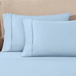 100% Egyptian Cotton 1200 Thread Count Solid Pillowcase Set