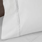 100% Egyptian Cotton 1200 Thread Count Solid Pillowcase Set