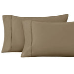 100% Egyptian Cotton 1200 Thread Count Solid Pillowcase Set