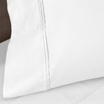 100% Egyptian Cotton 1200 Thread Count Solid Pillowcase Set