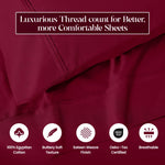 1200 Thread Count Egyptian Cotton Sateen Sheet Set