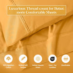 1200 Thread Count Egyptian Cotton Sateen Sheet Set