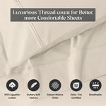 1200 Thread Count Egyptian Cotton Sateen Sheet Set