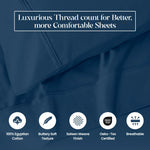1200 Thread Count Egyptian Cotton Sateen Sheet Set