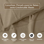 1200 Thread Count Egyptian Cotton Sateen Sheet Set