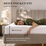 1200 Thread Count 100% Egyptian Cotton Sateen Embroidered Sheet Set