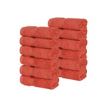 12 Piece Face Towel Set Zero Twist Cotton Soft Absorbent