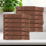 Rolla Geometric Jacquard Face Towel Washcloth Set of 12