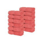 12 Piece Face Towel Set Zero Twist Cotton Soft Absorbent