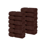 12 Piece Face Towel Set Zero Twist Cotton Soft Absorbent