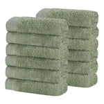 Superior Rayon from Bamboo Eco-Friendly Face Towel Washcloth Set of 12