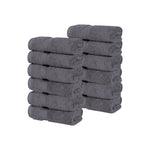 12 Piece Face Towel Set Zero Twist Cotton Soft Absorbent