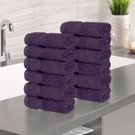 12 Piece Face Towel Set Zero Twist Cotton Soft Absorbent
