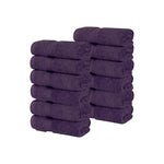12 Piece Face Towel Set Zero Twist Cotton Soft Absorbent