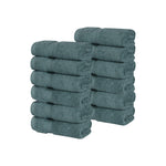 12 Piece Face Towel Set Zero Twist Cotton Soft Absorbent