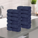 12 Piece Face Towel Set Zero Twist Cotton Soft Absorbent