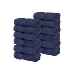 12 Piece Face Towel Set Zero Twist Cotton Soft Absorbent