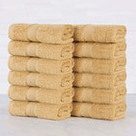 Oregon Organic Cotton Solid Face Towel Set 12 Piece