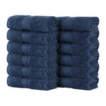 Oregon Organic Cotton Solid Face Towel Set 12 Piece