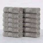 Oregon Organic Cotton Solid Face Towel Set 12 Piece