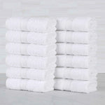 Oregon Organic Cotton Solid Face Towel Set 12 Piece