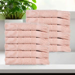 Rolla Geometric Jacquard Face Towel Washcloth Set of 12