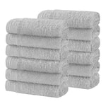 Superior Rayon from Bamboo Eco-Friendly Face Towel Washcloth Set of 12
