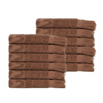 Rolla Geometric Jacquard Face Towel Washcloth Set of 12