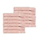 Rolla Geometric Jacquard Face Towel Washcloth Set of 12