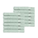 Rolla Geometric Jacquard Face Towel Washcloth Set of 12