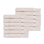 Rolla Geometric Jacquard Face Towel Washcloth Set of 12