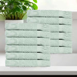 Rolla Geometric Jacquard Face Towel Washcloth Set of 12