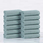 Cotton Ribbed Textured Face Towel Set 12-Piece - Soho