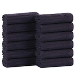 Cotton Ribbed Textured Face Towel Set 12-Piece - Soho