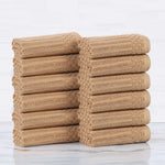 Cotton Ribbed Textured Face Towel Set 12-Piece - Soho